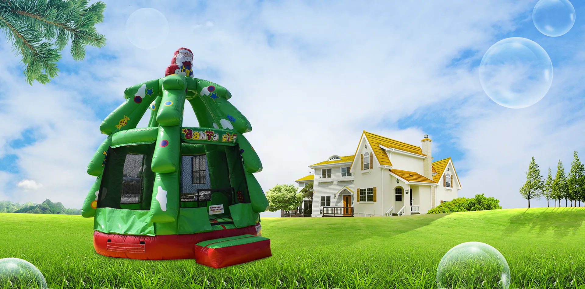 Nhà sản xuất lâu đài Bouncy bơm hơi Trung Quốc