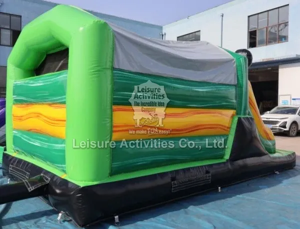 Small Inflatable Multiplay Football Bouncy Castles With Slide Small Inflatable Multiplay Football Bouncy Castles With Slide